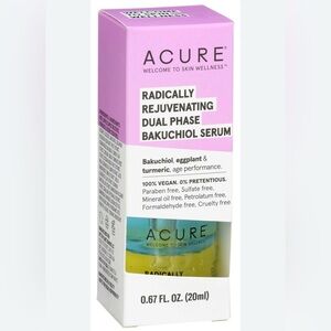Acure Radically Rejuvenating Dual Phase Bakuchiol Serum, 0.67 Fluid Ounce